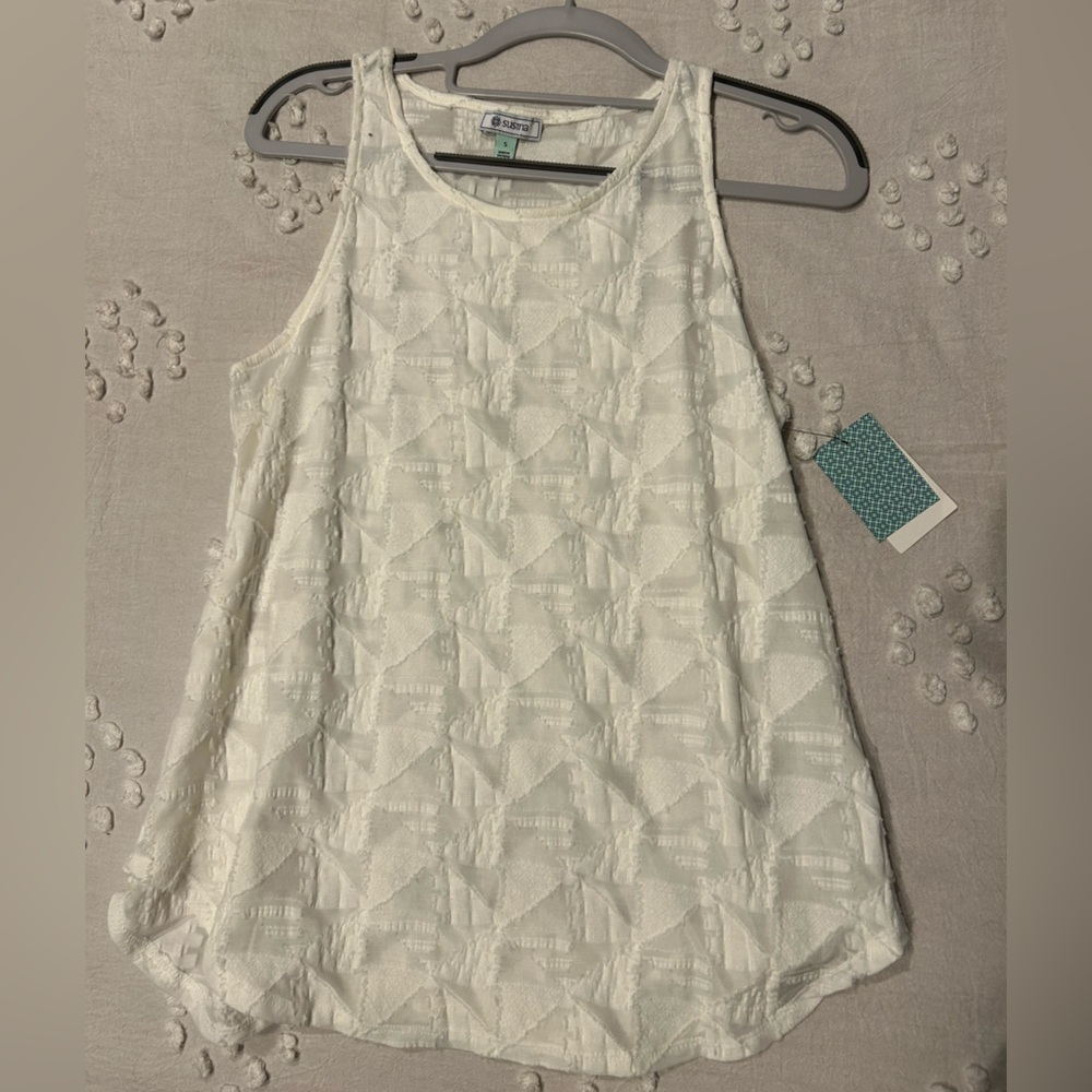 White beach Tank top